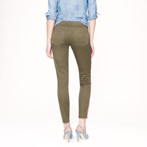 Olive green tooth pink skinny pants, 25 J.Crew